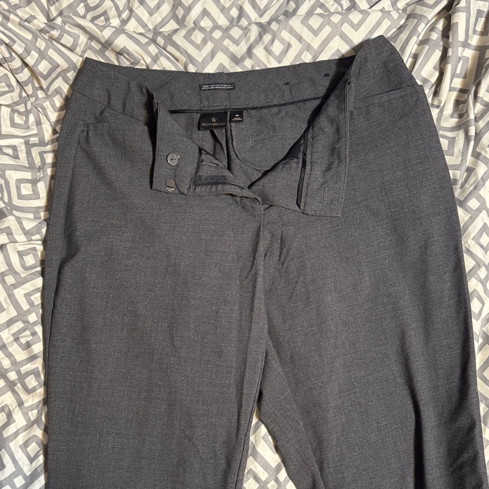 Elegant Charcoal Women's Trousers